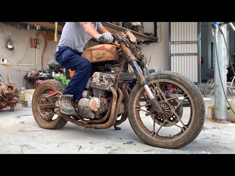 Full Restoration Bike HONDA CB600F race Hill Climb | Full Restore Bike Hill Climb Race
