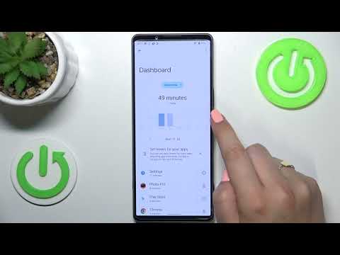 How to Check Total Screen Time on SONY Xperia 1 IV - Digital Wellbeing