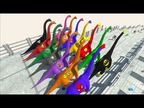 Brachiosaurus Superheroes Vs Triceratops Dinosaurs Race Champions Marvel Comics Jurassic World
