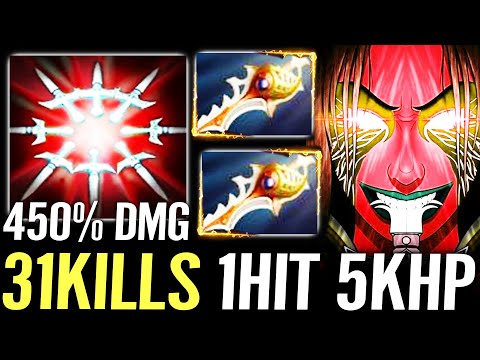 🔥 31 KILL Phantom Assassin + Fan of Knives — Gabbi 2x Rapier 450% Crit WTF 1HIT 5000HP Dota 2 Pro