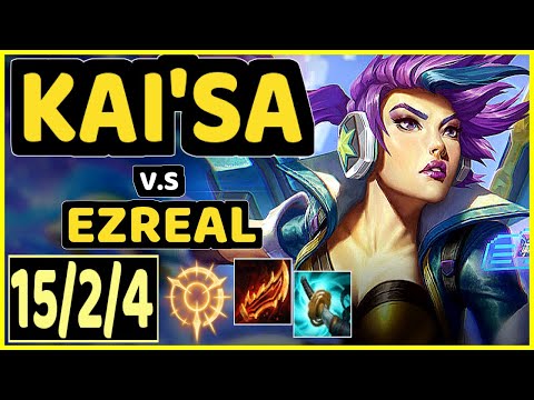 NIXERINO (KAI'SA) vs EZREAL - 15/2/4 KDA BOTTOM ADC GAMEPLAY - EUW Ranked GRANDMASTER