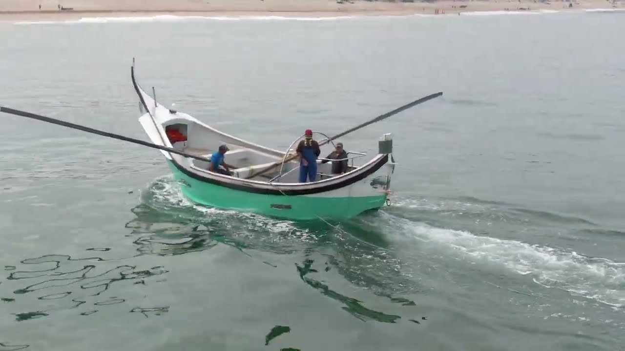 Arte Xávega, Portugal.  Artisanal fishery, Praia de Mira.