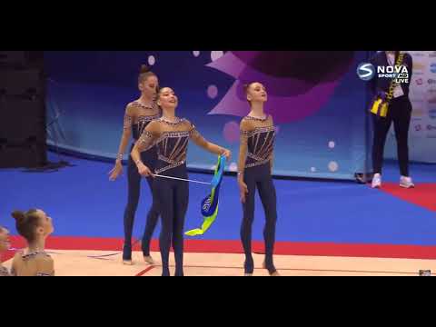 Junior Team Ukraine 5 Ribbons Final 25.600 - European Championships Varna 2021