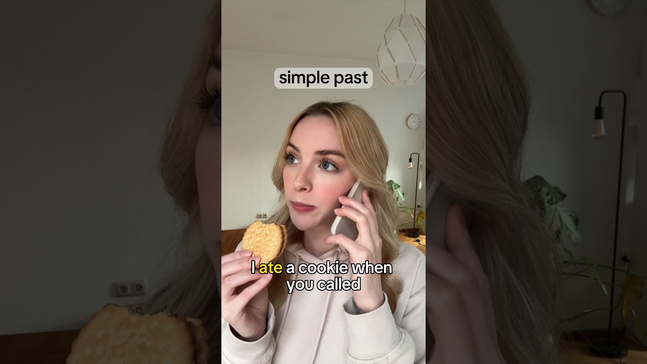 Past Tenses in English Explained 😌🍪 RIP cookie 🤎 #learnenglish #englishteacher #english