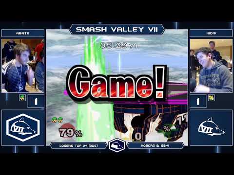 Smash Valley VII Melee Singles - Sir Abate (Luigi) vs iBDW (Fox) - Losers Top 24