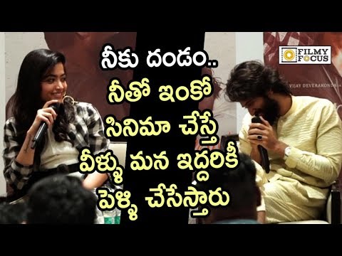 Actor Vijay Devarakonda and Rashmika Hilarious Conversation about his Next movie