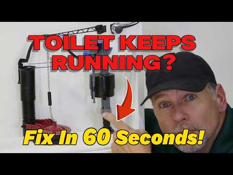 DIY Running Toilet Fix! -  GUARANTEED! 4 MOST COMMON CAUSES.
