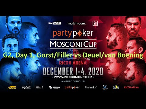 Mosconi Cup 2020 - G2 - Day 1 - Gorst/Filler vs Deuel/van Boening [1080p60]