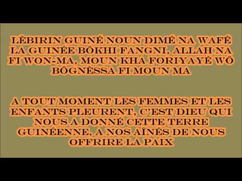 Conakry All Stars   Unis comme les 4 régions naturelles lyrics et traduction