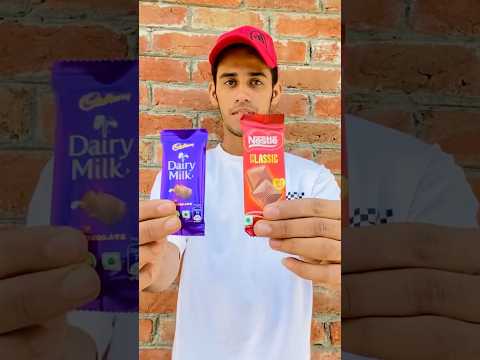 DAIRY MILK 🆚NESTLE CLASSIC MELTING TEST CHALLENGE ?#challenge #shorts #chocolate