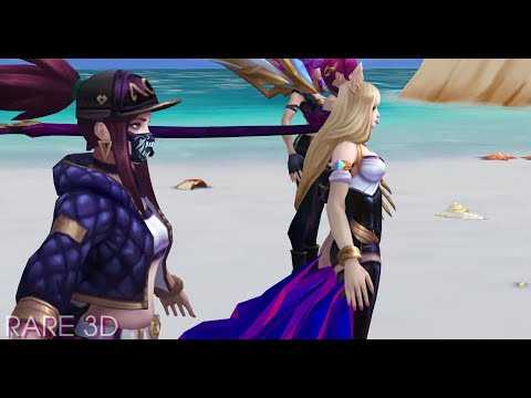 KDA 3D Model - K/DA Ahri, K/DA Evelynn, K/DA Kai’Sa, K/DA Akali League of Legends