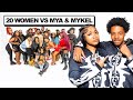 20 WOMEN VS 2 INFLUENCERS MYA MYKEL