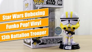 Funko Pop! Vinyl 13th Battalion Trooper (645) - Star Wars Unboxing