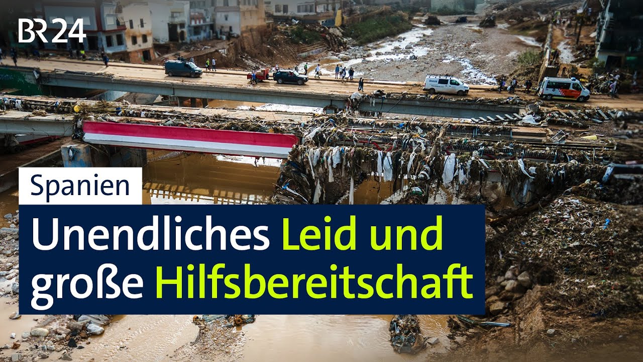 Suche nach Überlebenden nach der Flutkatastrophe in Spanien | BR24
