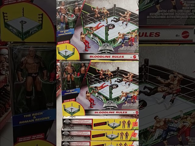 Vídeo relacionado con Mattel WWE Bloodline Rules, Conjunto de Juego con Ring y 2figuras de acción coleccionables de 15,24cm de Las superestrellas The Rock y Roman Reigns, JNB02