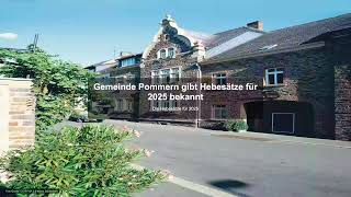 Gemeinde Pommern gibt Hebesätze für 2025 bekannt - Gewerbesteuer News