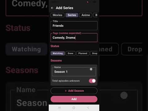Binge Vault Movie & TV Tracker