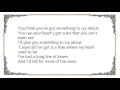Clint Black - Something to Cry About Lyrics