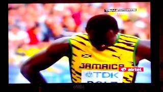 bolt 200m final win world championship Russia 2013