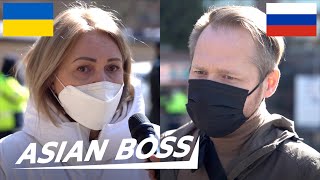 We Asked Both Ukrainians and Russians About the War | Street Interview video
