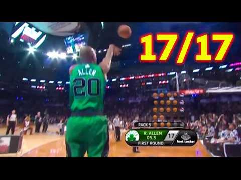 Most Consecutive 3-Pointers Made Without a Miss | NBA 3-Point Contest