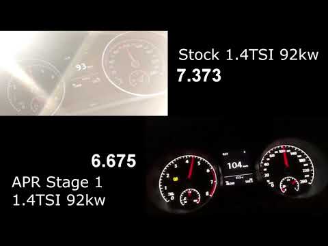 MK7 Golf 1.4TSI - Stock vs APR Stage 1 Acceleration