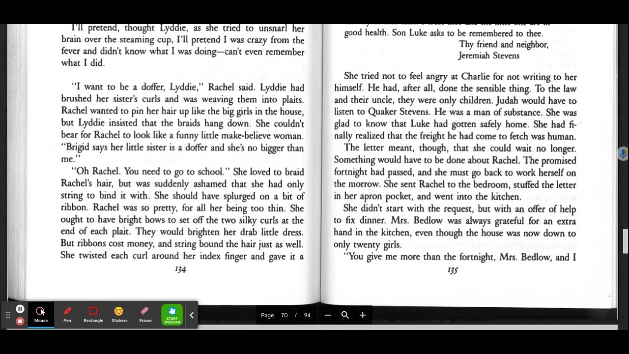 Lyddie, Chapter 17: Doffer