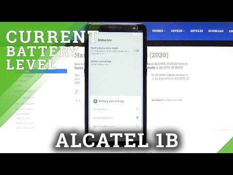 How to Activate Battery Percentage on ALCATEL 1B (2020) – Battery Icon