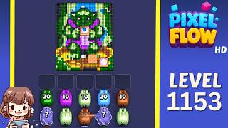 Pixel Flow Level 1153 Solution Walkthrough