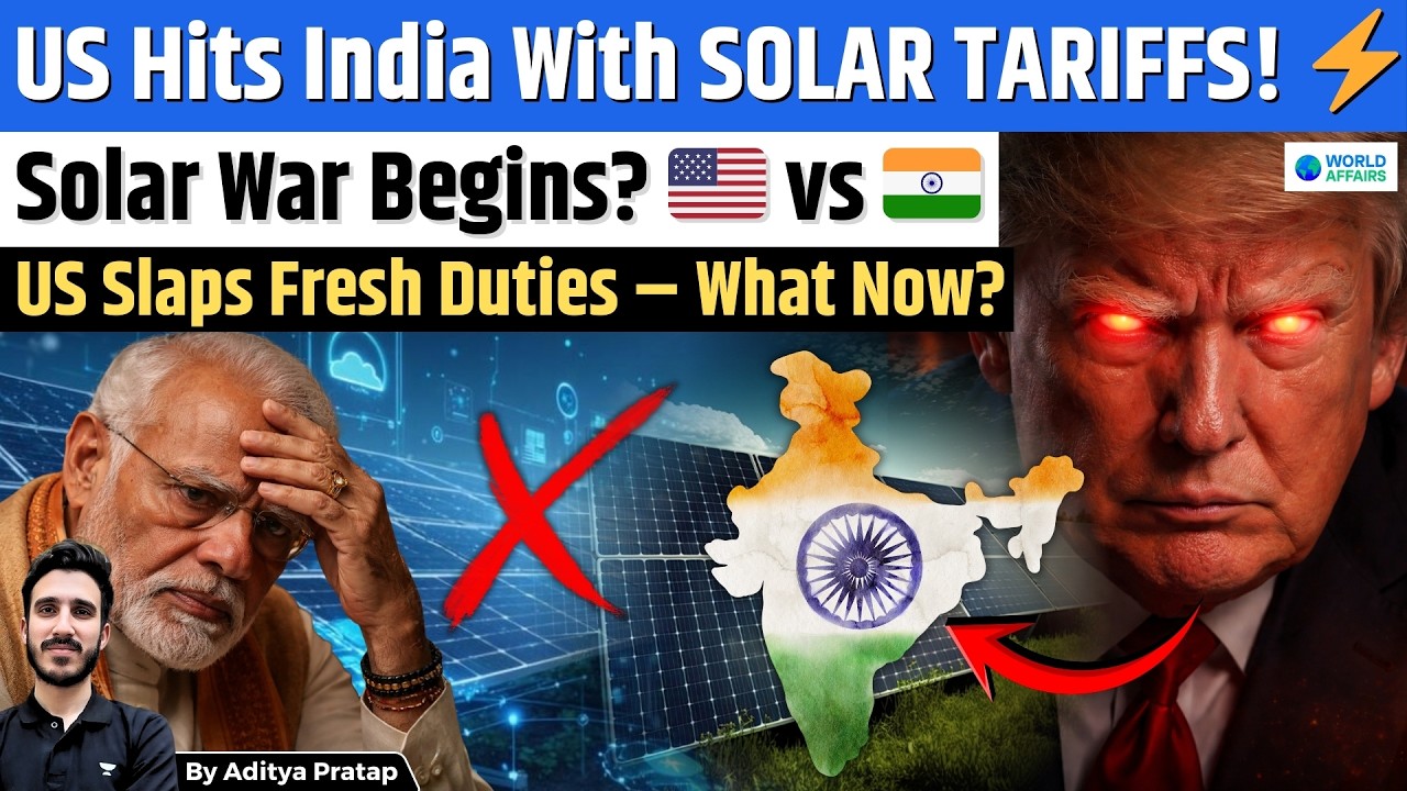 US Slaps 125% Tariffs on Solar Imports: What It Means for India? India USA Trade Deal |