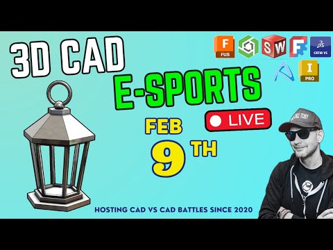 Model Monday Live | CAD Speed Modeling Battles, Tutorials, Tips and Tricks -TOURNAMENT MODEL EDITION