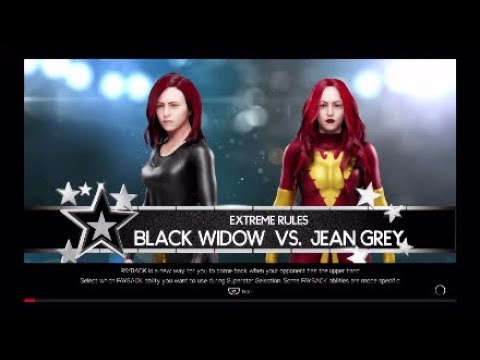 WWE2k19 Christmas Classic 2018 M21: Black Widow vs Jean Grey (Extreme Rules)