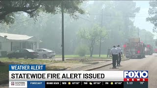 Statewide fire alert remains in effect as wildfires burn across Alabama