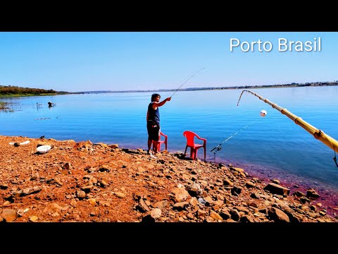 PARECIA SONHO!!! pescaria raiz no Porto Brasil Riolândia SP..
