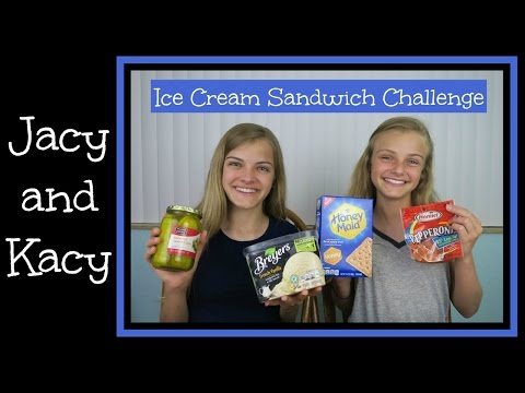 Ice Cream Sandwich Challenge ~ Jacy and Kacy