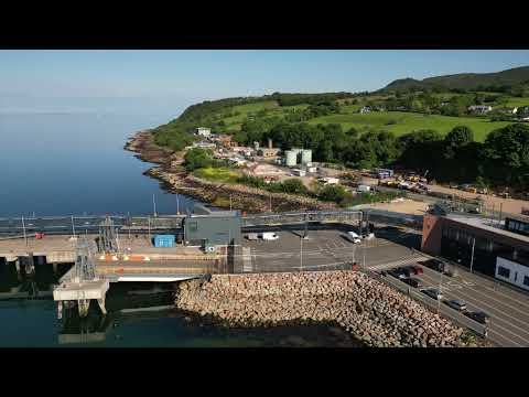 Brodick Harbour and town, Arran. Scotland. May 2023