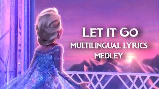 Kadr z teledysku Let It Go (Ideal lyrics medley) (FlamSparks/Icey) (Let It Go) tekst piosenki Multilingual Fanmade Songs