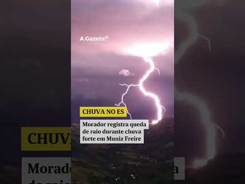 Vídeo registra queda de raio em Muniz Freire  #shorts #noticias