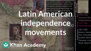 Latin American Independence movements | 1450 - Present | World History | Khan Academy