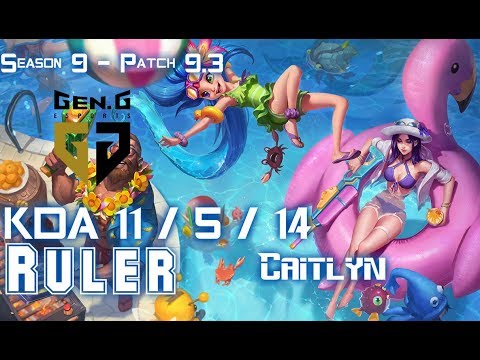 Gen Ruler CAITLYN vs EZREAL ADC - Patch 9.3 KR Ranked