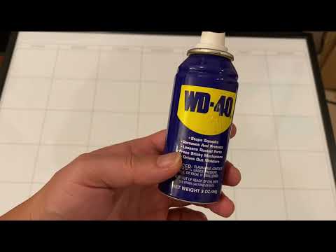 How to renew a white board. The magic of WD40. Easily refresh, and resurface a whiteboard cheep.
