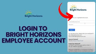 How to Login to Bright Horizons Employee Account 2024