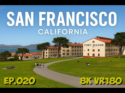 Ep020 San Francisco California - From Marina to Fort Mason 8K VR180 3D Travel