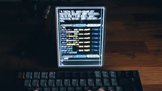 keyboard thing at ? i’m a fidgeter and that looks like so much fun to fidget with（00:00:48 - 00:31:54） - I've built a 3D holographic terminal w/ Looking Glass Portrait, Three.js, and Hyper