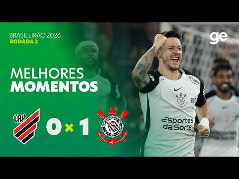 Gols e lances de Athletico Paranaense x Corinthians