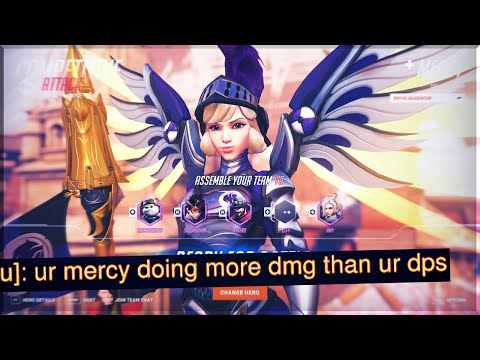 "your Mercy doing MORE DAMAGE than your dps :D" - Overwatch 2 Mercy Main Competitive Gameplay