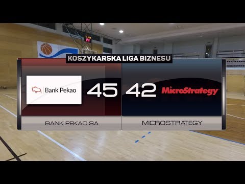 Bank Pekao SA vs Microstrategy - XVI kolejka - III Liga Warszawa - Koszykarska Liga Biznesu