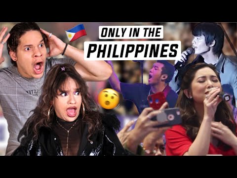 How's this NORMAL!? Waleska & Efra react to UNREAL Live SHOWS in FILIPINO MALLS