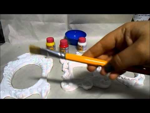 Faça você mesma - Pintura de molduras de Gesso