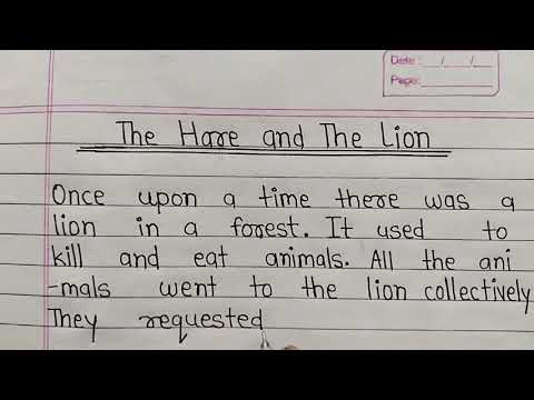 Story Tha Hare and tha Lion 🦁 || Story of the rabbit and the lion in English